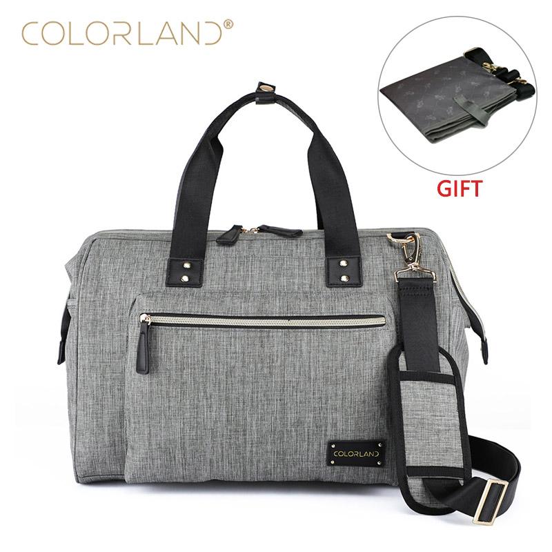 

Diaper Bags COLORLAND Baby Bag Backpack Mom Stroller Accessories Nappy Changing Mommy Maternity Mother Organizer Wetbag Drop, Black