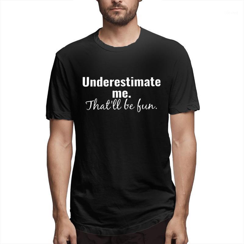 

Men' T-Shirts Men Fashion Graphic Saxophone Underestimate Me Thatll Be Fun Quote Printed Youth Casual T-Shirt, Multi