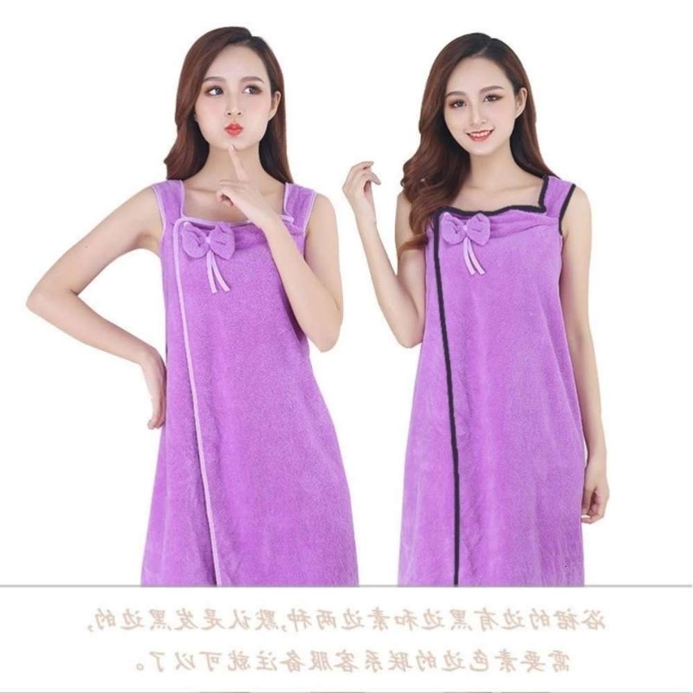 

Advanced bath towel dressing bathrobe dual purpose women's dry hair cap two piece set can be worn and wrapped in summer