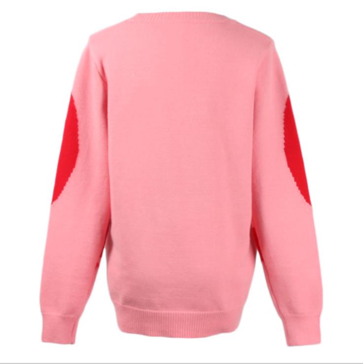 

819 2021 Autumn Brand Same Style Pullover Top Regular Long Sleeve High Quality Long Sleeve Crew Neck Kint Pink Sweater Women Clothes mingmei, Customize