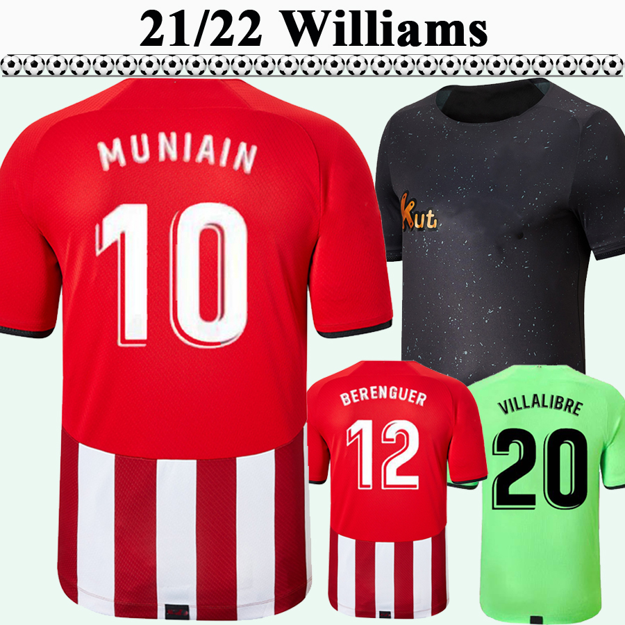 

21 22 MUNIAIN WILLIAMS Mens Soccer Jerseys RAUL GARCIA I. MARTINEZ UNAI SIMÓN BERENGUER JOKIN EZKIETA Home Away 3rd Football Shirts Uniforms, Qm3440 2122 home l. lig. patch