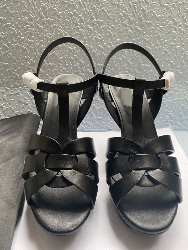 

Waterproof platform designer latest women's buckle sandals heel patform sliding thin heel rubber sole various colors women shoes height 10cm large 35-42, Fuchsia