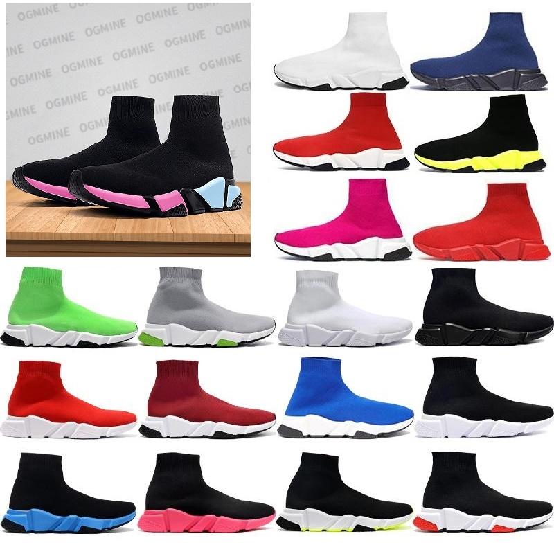 

[in stock]2021 designer man speed trainer sock boots socks boots mens womens casual shoes runners runner sneakers 36-45 shoe, Black