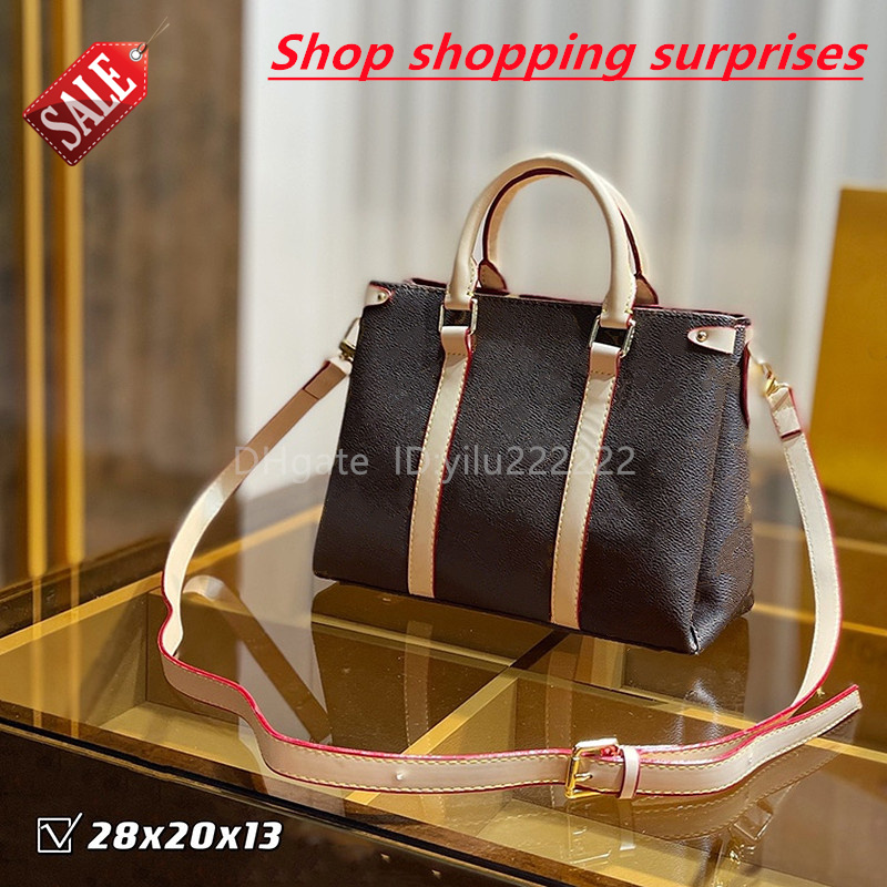 

2021 fashion high quality Lou vdeng women's bag retro luxury designer original leather messenger double shoulder zipper portable superstar, Split