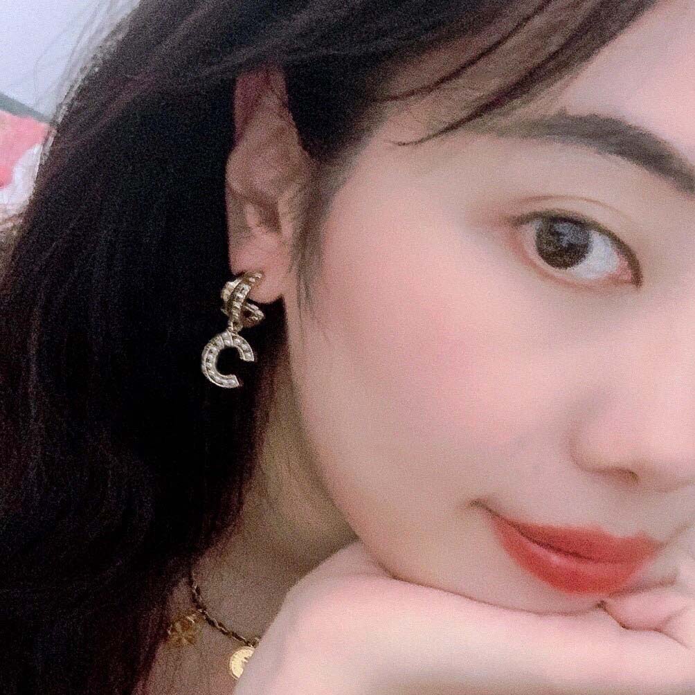 

2021 Fashion style Top quality drop earring with pearl and diamond for women wedding jewelry gift have box stamp PS3101A