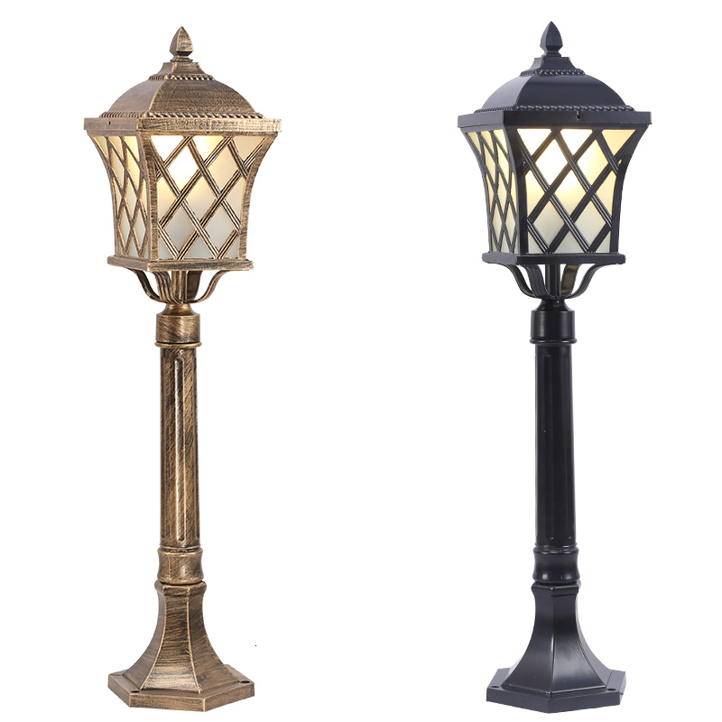 

2021 New European E27 Column of in the Open Air Courtyard Pole Road High Street Yard Dwaterproof Light Garden Sqvl