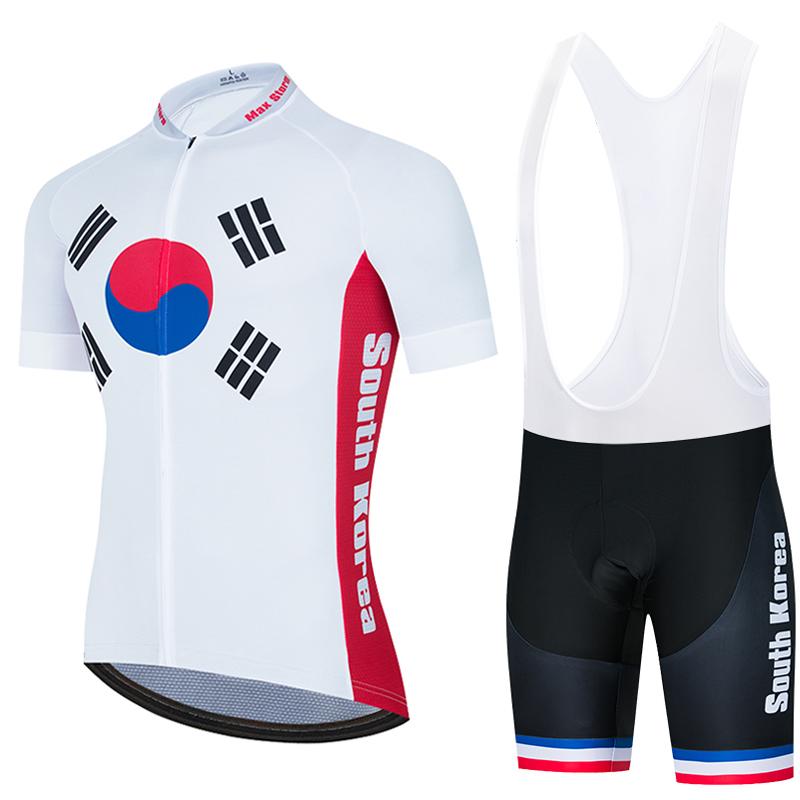 Tour De France 2021 Pro Team Korea Cycling Jersey Set Men/Women Summer Breathable Short Sleeve Cycling Clothing Bib Shorts Kit Ropa Ciclismo-image-655661953