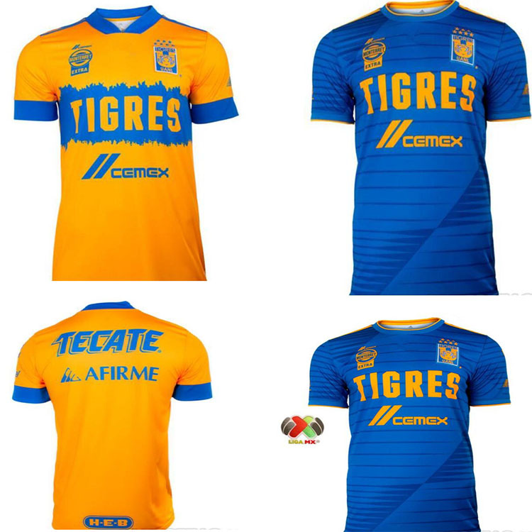 

2020 2021 UANL Tigres GIGNAC Soccer Jerseys 20 21 VARGAS Camiseta Maillot Home away Third Pizarro Mexico adult Football Shirts, Black;yellow