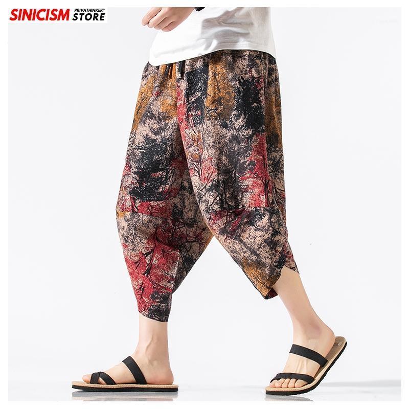 

Men's Pants Sinicism Store Men Vintage Cross Mens 2021 Summer Calf-length 5XL Trousers Male Printing Chinese Style Harem1, Taiguotuteng