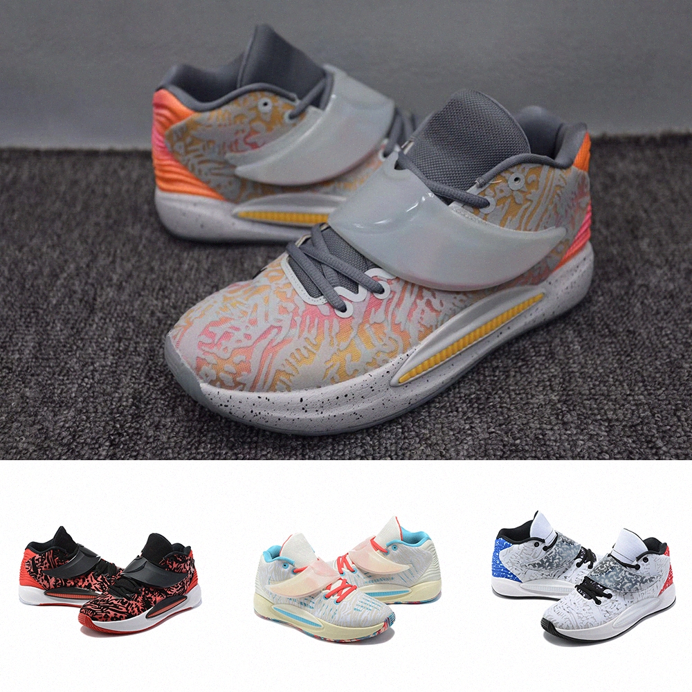

Mens women Kevin Durant KD 14 XVI 14S Basketball Shoes Multi-Color Blue Men KD14 Trainers Zoom Elite Sport lady Sneakers P1Z6#
