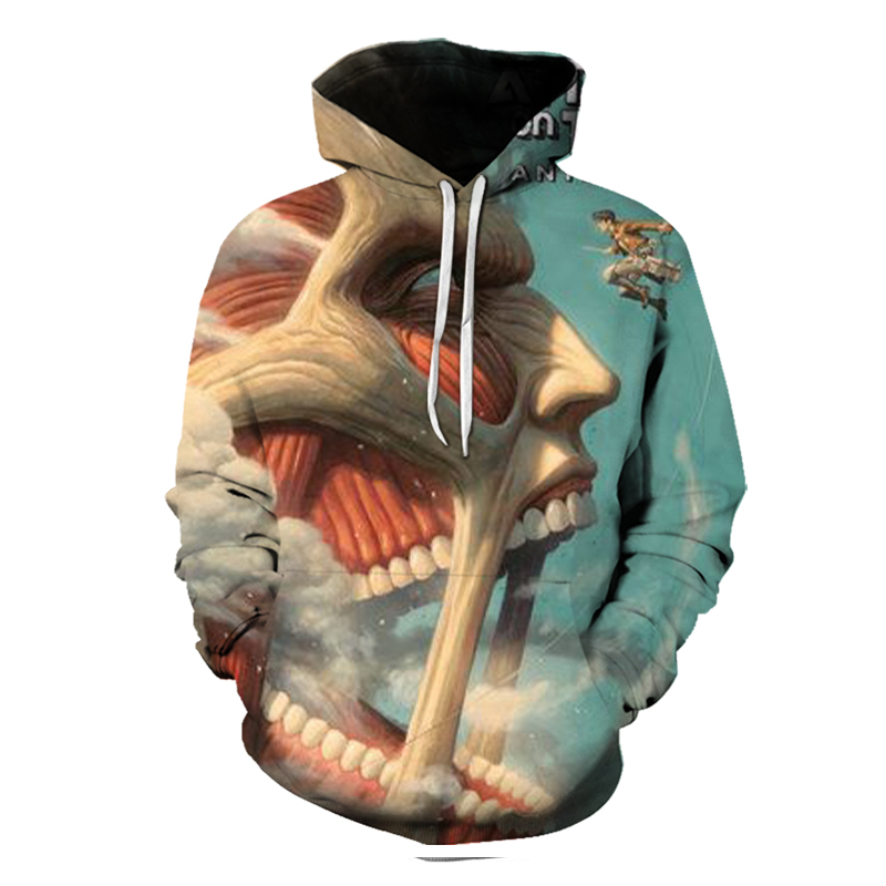 

Attack On Titan Heart fashion lazy man is a 3D printed hoodie visual impact party top punk goth round neck high quality sweatshirt hoodie, Black