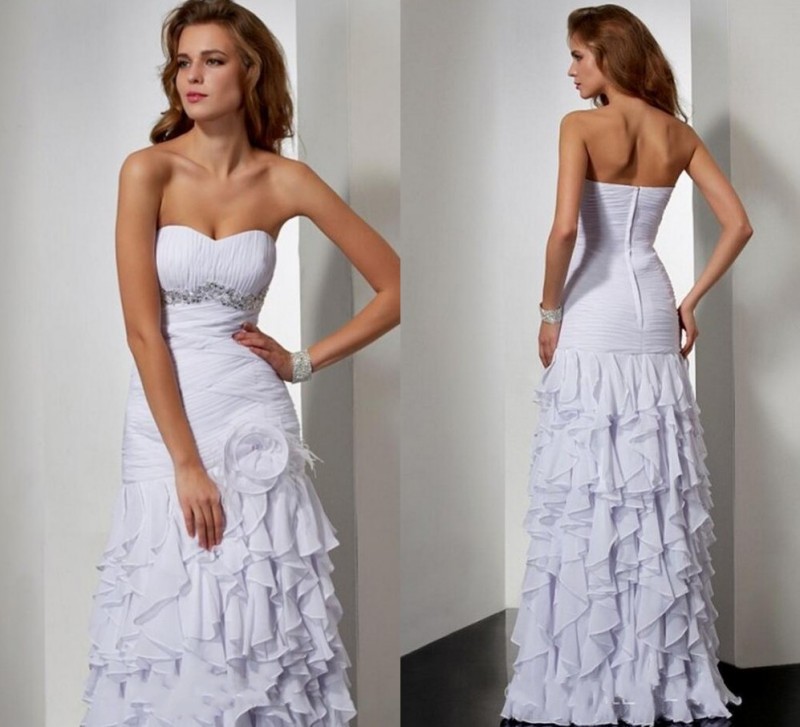 

2021 New Elegant Sweethear Feather Long Evening Robe Soiree Ruffles Tiered Chiffon Formal Es Vestido De Fiesta R92c, Black