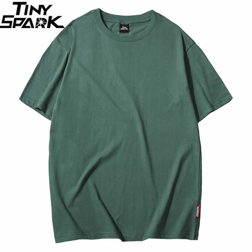

Harajuku Plain T Shirt Summer Hip Hop Tshirt 100 Cotton Men Green T-Shirts Streetwear Casual Basic Tops Tees Short Sleeve 210722, A188001 purple