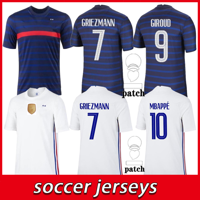 

2021 MBAPPE GRIEZMANN POGBA GIROUD KANTE FRANCE jerseys 20 21 home away adult Soccer jersey Football shirts, Black;yellow
