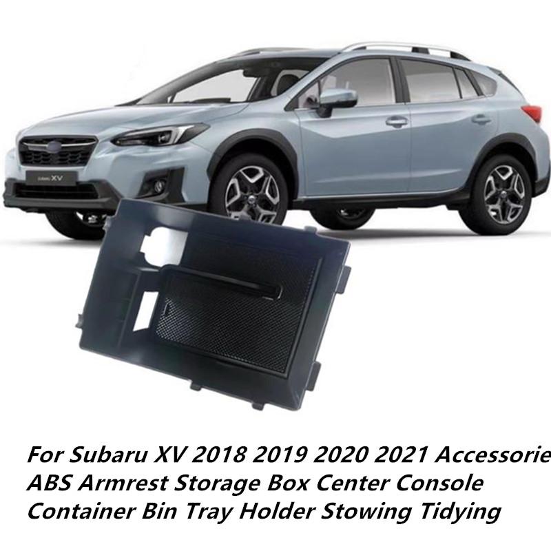 

Car Organizer For XV 2021 Accessories ABS Armrest Storage Box Center Console Container Bin Tray Holder Stowing Tidying
