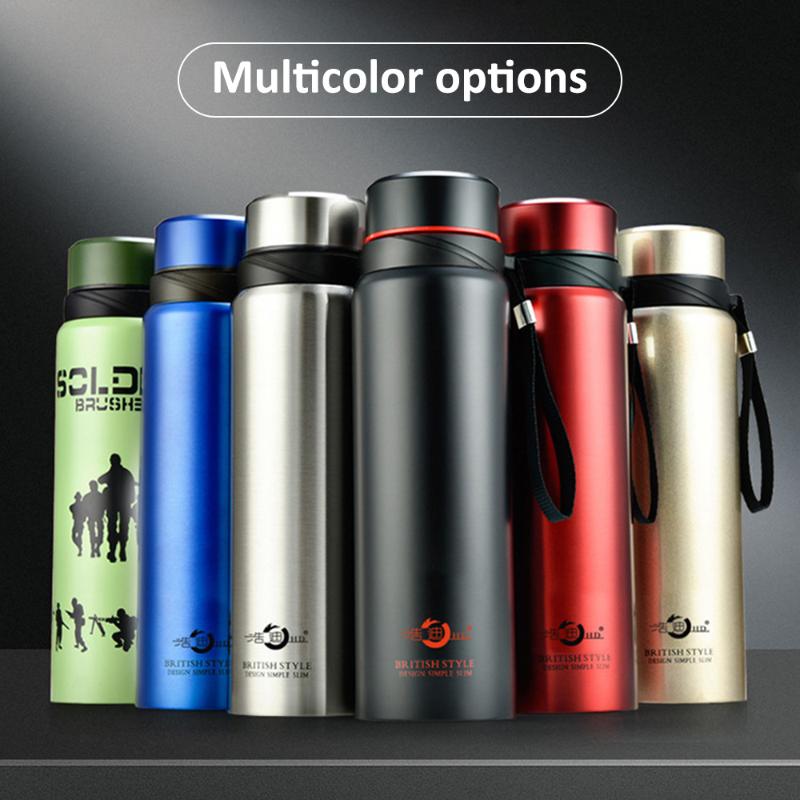 

Water Bottles 600/800/1000 ML Smart Insulation Cup 304 Stainless Steel Vacuum Flasks Temperature Display Creative Tea