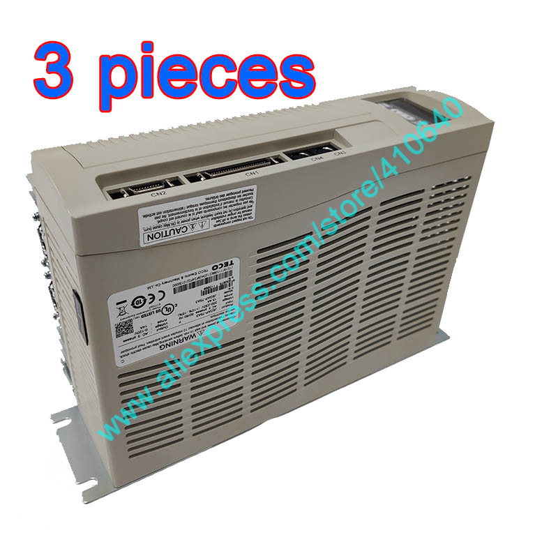 3 Sets TECO 3 KW Servo Motor Drive JSDA-75A3 Shorter Positioning Setting Time with High Resolution Encoder and Auto Motor Rec-image-654180162