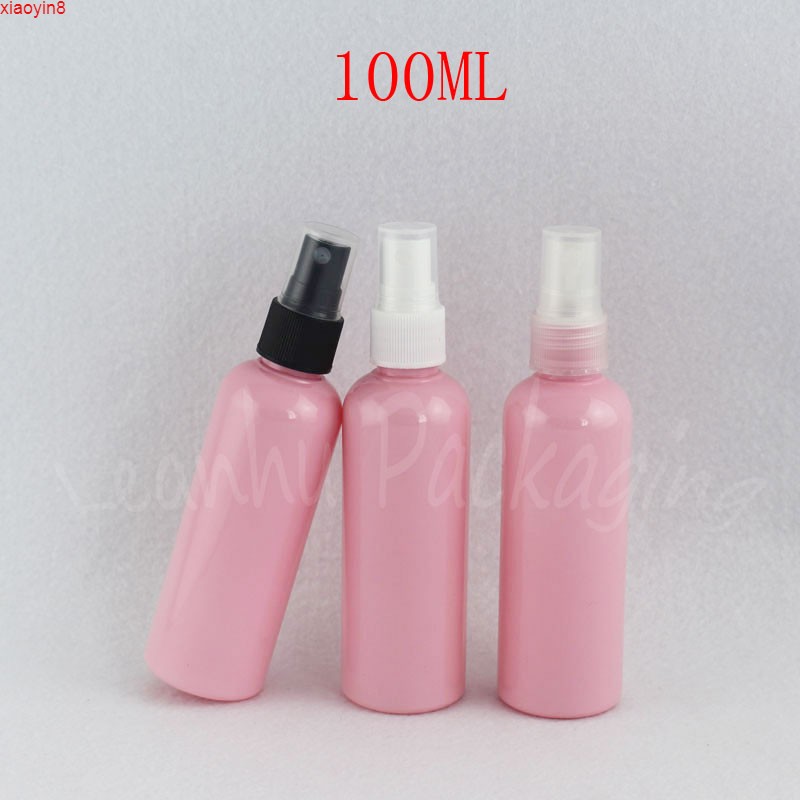 

100ML Pink Plastic Bottle With Spray Pump , 100CC Empty Cosmetic Container Water Packaging ( 50 PC/Lot )high quatity