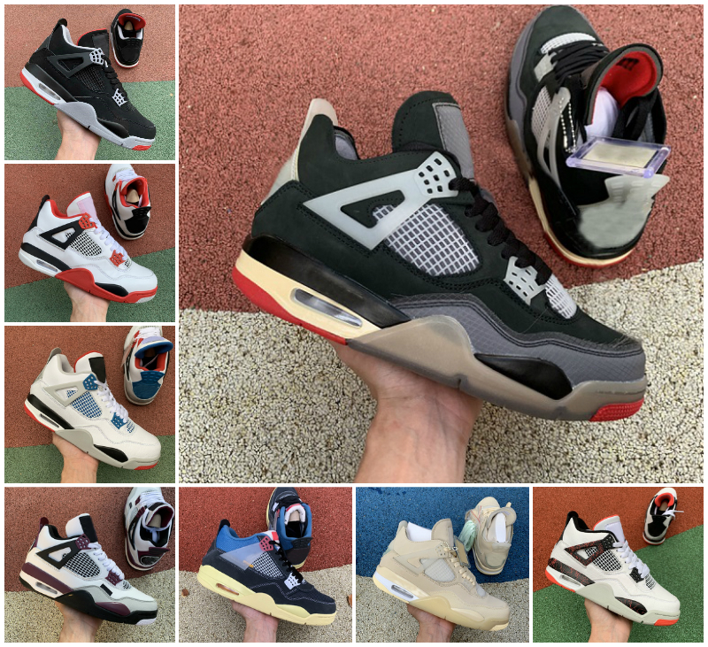 

Top Quality White X Sail Bred Men Jumpman 4 4s Basketball Shoes Union Nior Paris sneakers Metallic Purple Mens Trainers Outdoor Sports Shoes, A-j4026