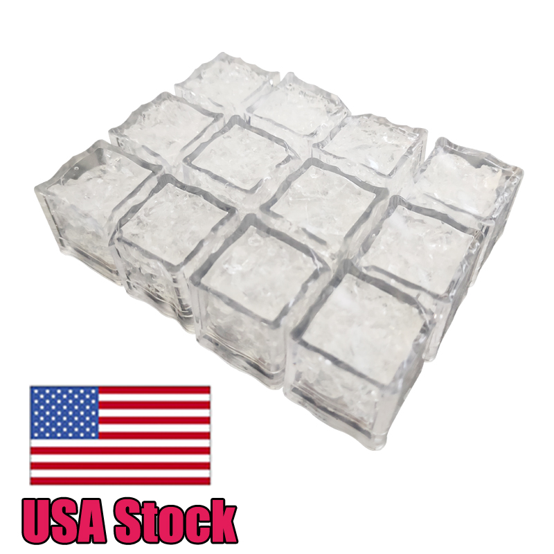 

USA Stock Night Lights 960 Pack Multi Color Light-Up LED Ice Cubes with Changing and On/Off Switch Party Lamp Colorful Glowing Block Flashing Sensor Induction