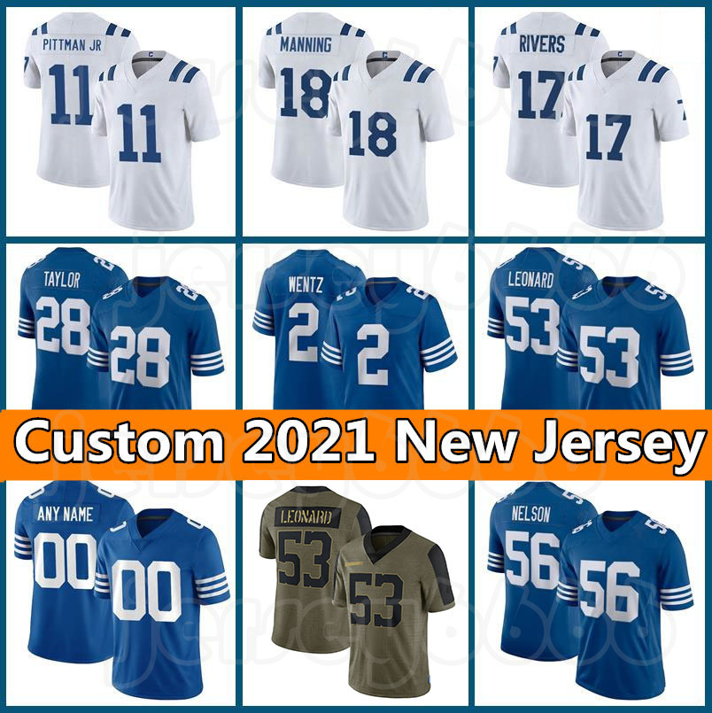 

Carson Wentz Custom Darius Leonard Jonathan Taylor Football Quenton Nelson Men Michael Pittman Jr Colt Jersey Peyton Manning Edgerrin James Kwity Paye Kenny Moore, Custom women (xiaoma)