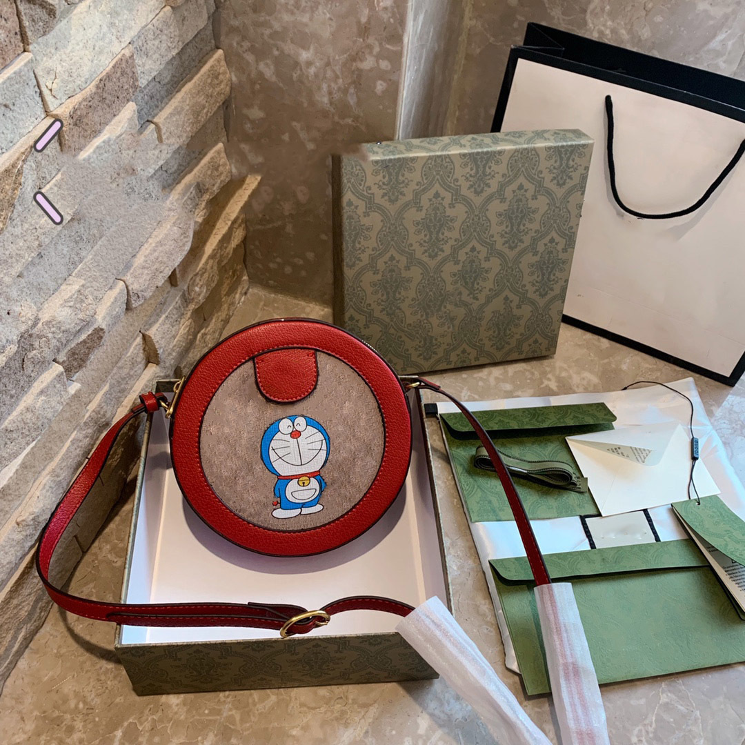 

New shoulder bags Women handbag Crossbody bag brands designer handbags high quality flower printing bag size:17 cm1, Red