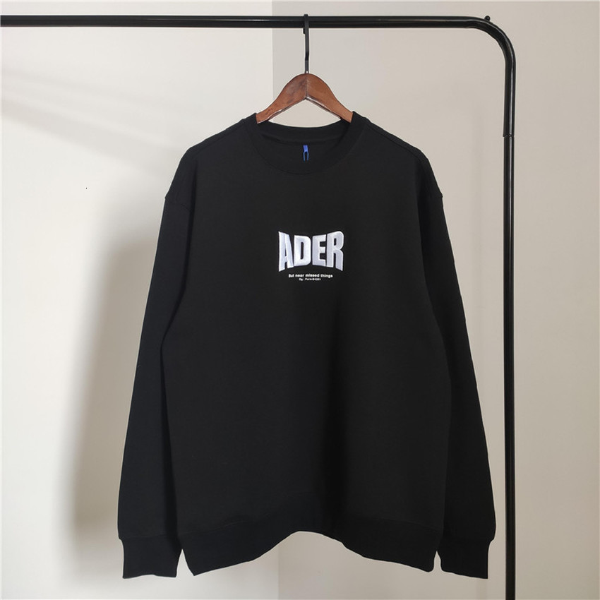 

2021 New Error Sweatshirts 20fw Men Women Embroidery Adererror Hoodie High Quality Cotton Ader Hoodies Back Z-stitch 12ft