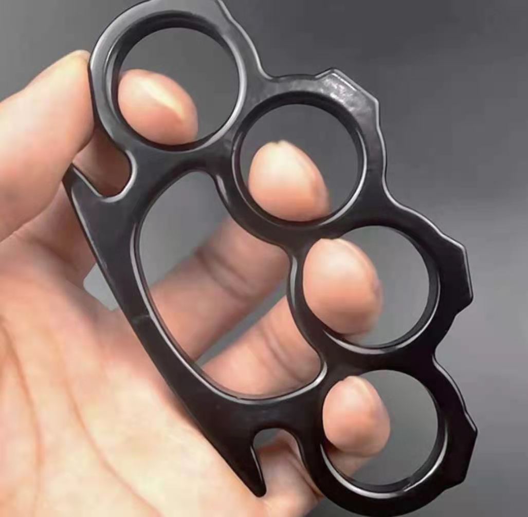 

Boxing set legal self-defense weapon punch round head iron four finger tiger hand clasp fist buckle defense tiger ring finger 62