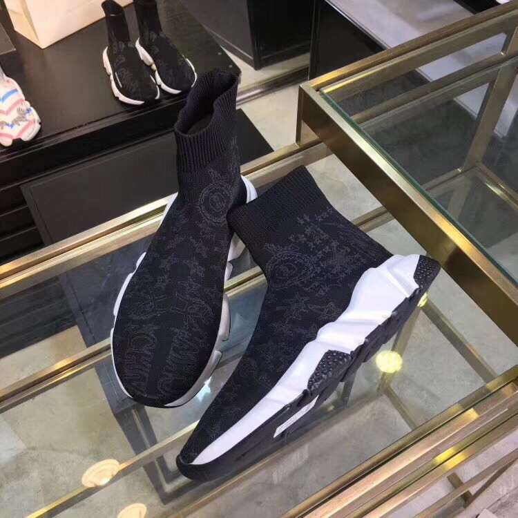 

Alexander High Quality casual sock shoes black blue beige triple red white volt stretch knit men women Sneakers luxurys designer shoes size 34-45, Choose the color