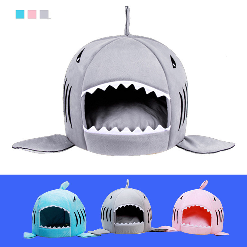 

2021 New Good Quality Layer Rat Animal Shark Form Pet Style Cat of the Dog House Soft Bed and Hot Sleeping Bag Canine for Puppy Dogs 7s0e