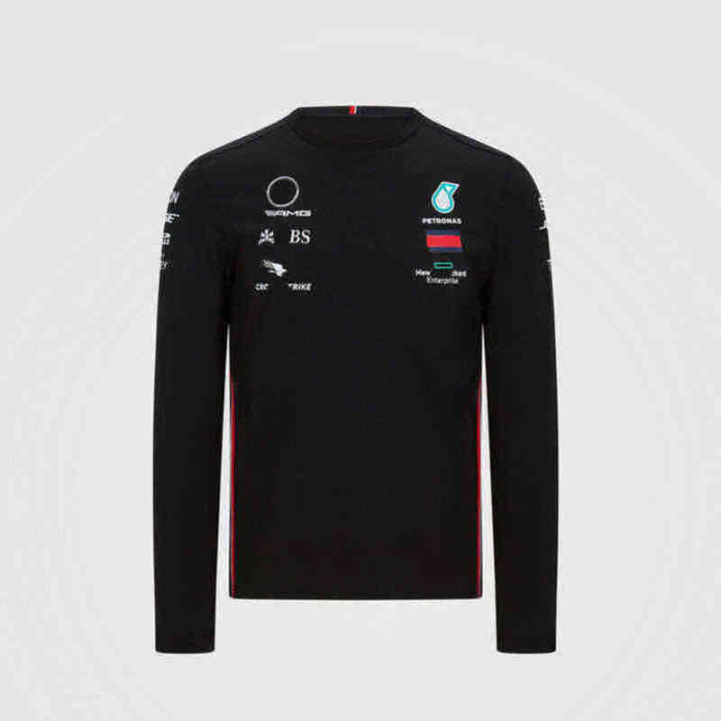Luxury Mens Petronas Brand Sweatshirts t Shirts Mercedes F1 Formula One Racing Women Casual Long Sleeve T-shirts Benz Lewis Hamilton Team Work Cloth