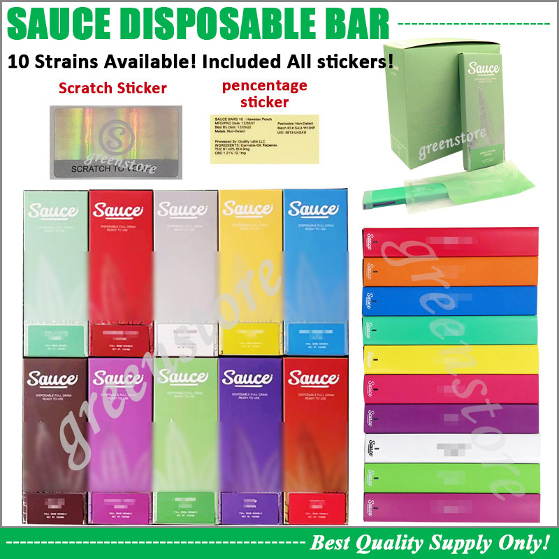 

Premium Sauce Disposable Cookies Pen 0.8ML 1.0ML E Cigarette Pod Cartridge 280mAh Rechargeable Disposable Vaporizer Raw Garden Muha Meds Stick Vape