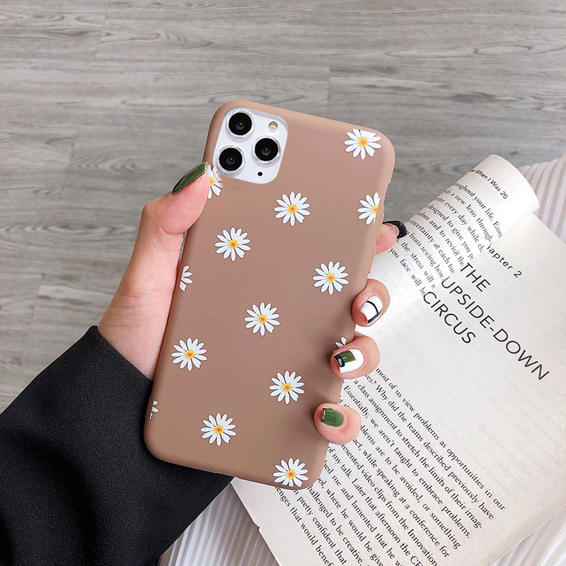 

Floral Daisy Phone Case for IPhone 11 Pro X XR XS Max 6 6S 7 8 7Plus 5 Fashion Daisy Flower Case Soft TPU Cover Cell Phone Case Wholesale Bulk 97268