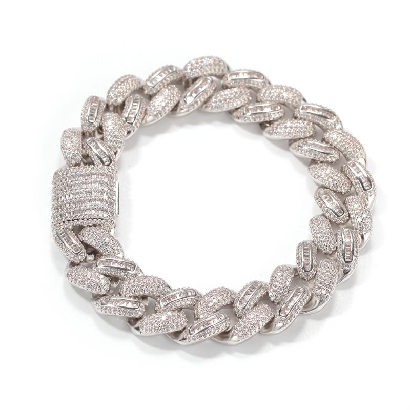 

Link, Chain Hiphop Jewelry Square Cuban Bracelet 2021 Christmas Versatile Men's