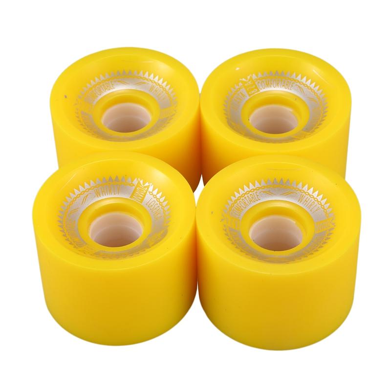 

4pcs/Set 82A Skateboard Wheel Electric Longboard Wheels Double Rocker board Wheels 70x51mm, Yellow