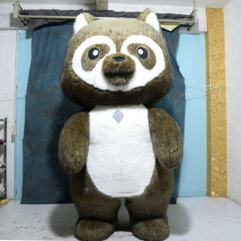 Costumes de mascotte Costume gonflable Ratcoon Costume de mascotte costumes tenue de fête AD 2m 3m Furry Game Fursuit Carnival Halloween Big Dres