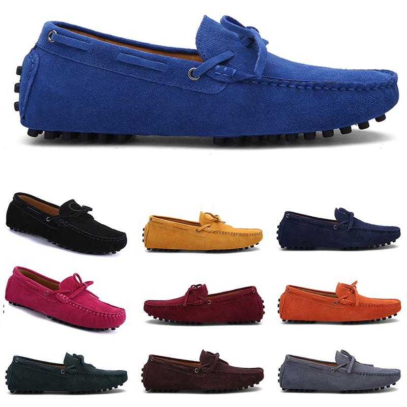 

men casual shoes Espadrilles triple black navy brown wine red Watermelon Sky Blue Burgundy mens sneakers outdoor jogging walking five
