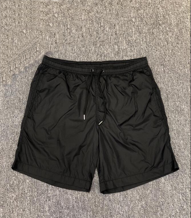 

New Brand Summer Men's Casual Shorts Polyester Shorts Solid Color Breathable Elastic Waist Casual Men's Shorts, White;black