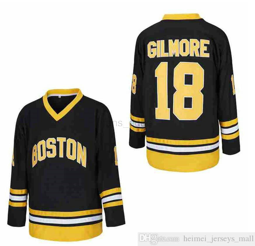 

Hockey Jersey mens embroidery Happy Gilmore Adam Sandler Boston Bruins Movie Authentic Jersey High Quality or custom any name or number, As picture