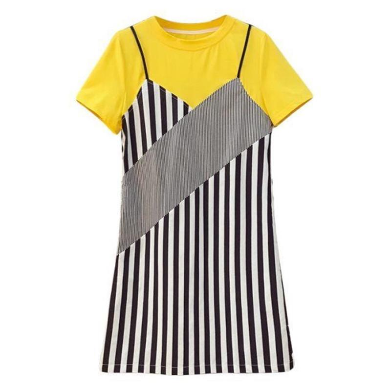 

VIDMID Girls Dress Casual Short Sleeves Spring Dots Kids Dresses For Girl Children Party Clothing Cute Princess Dress P720, As photo