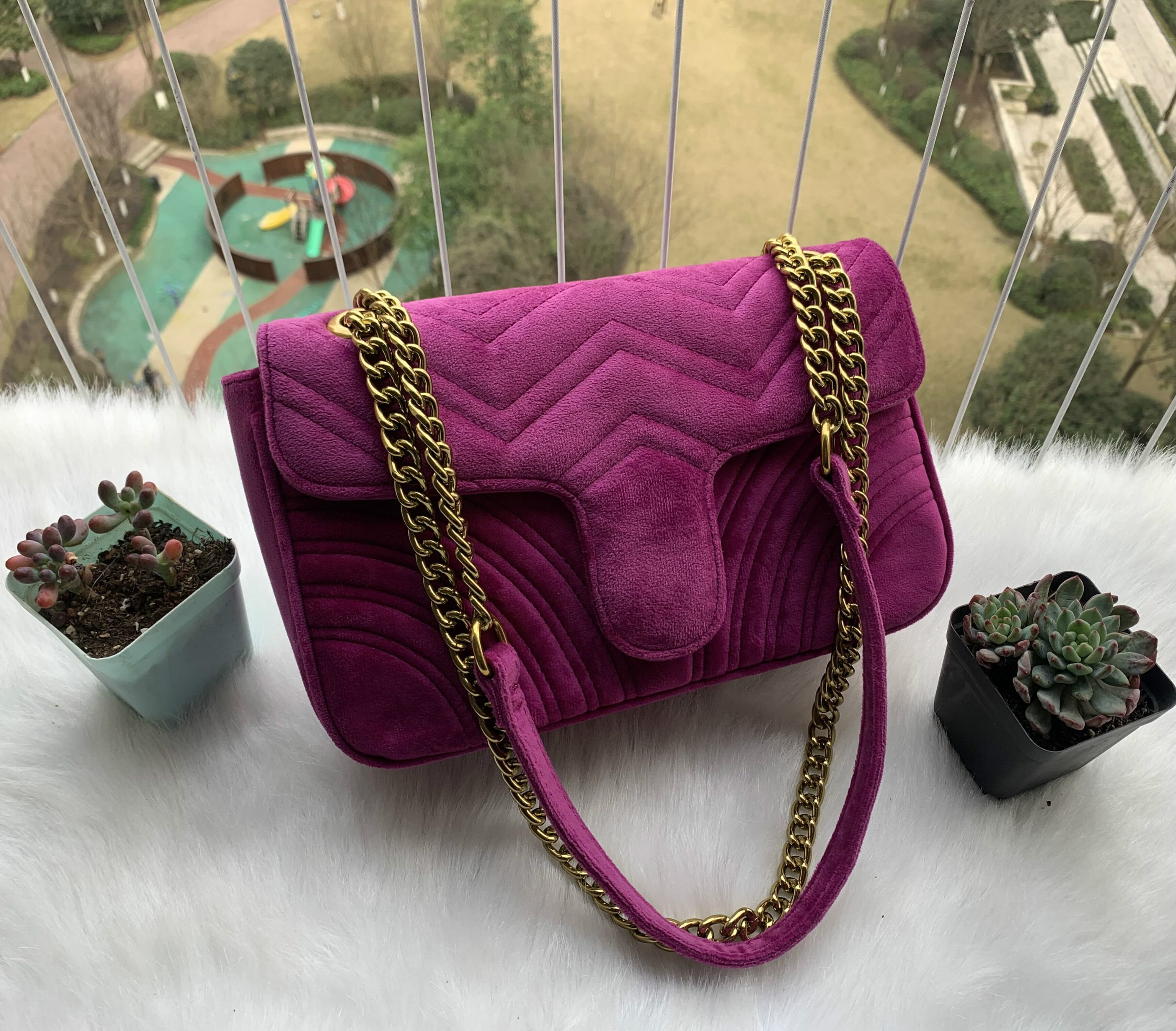 

2021 Top Quality 6colors Famous women Shoulder bag designer Suede chain Cross body Pure color womens handbag crossbody bags purse, Nvoice - not sold separately