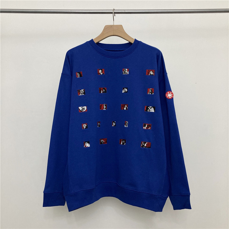 

2021 New Top Quality Blue C.e Embroidery Pics Crew Neck Crewneck Men Woman Sweatshirts Cavempt Hoodies Clothes B4ij
