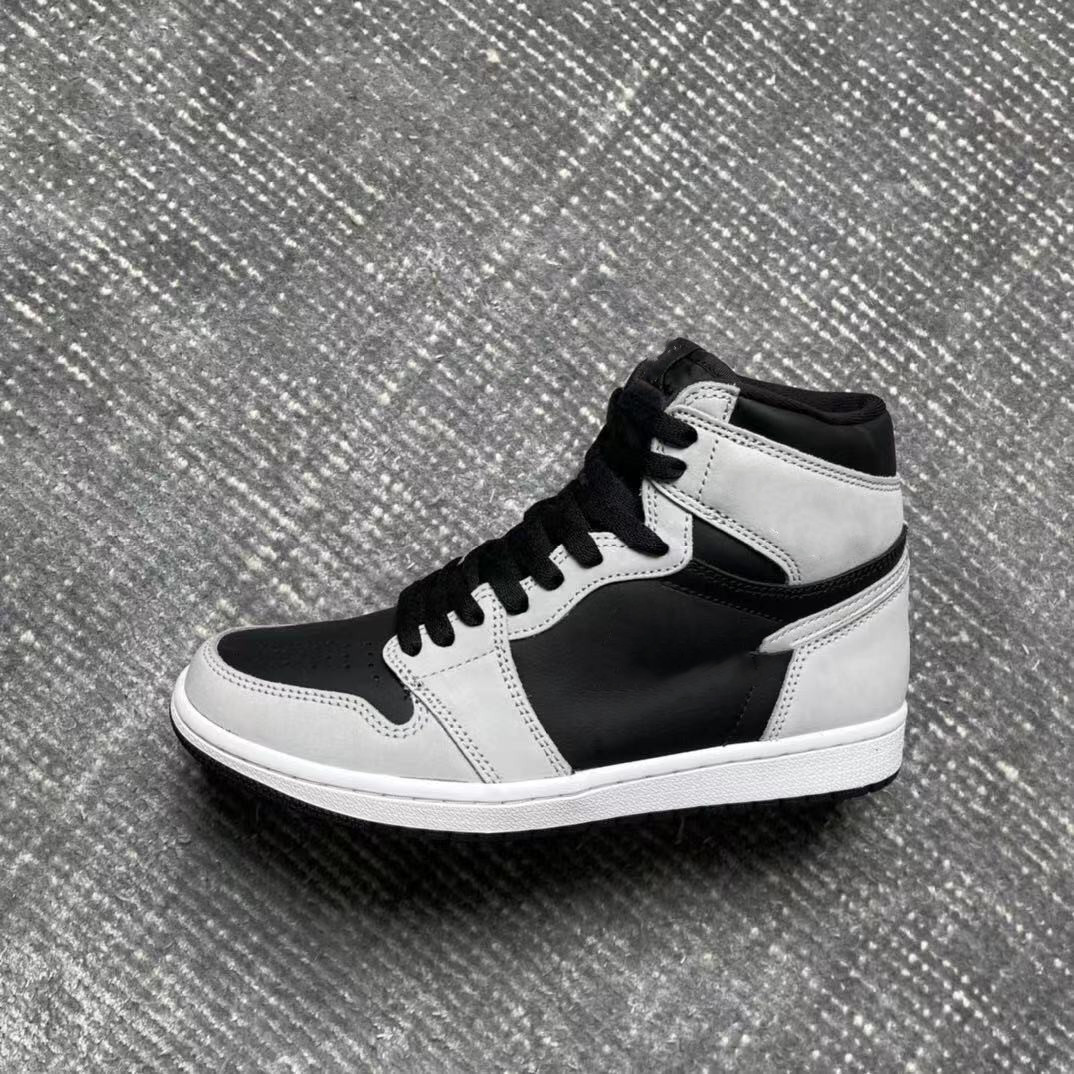 

2021 with box silver toe 1 1s og high backboard mens basketball shoes black pale athletic sneakers size us4-13