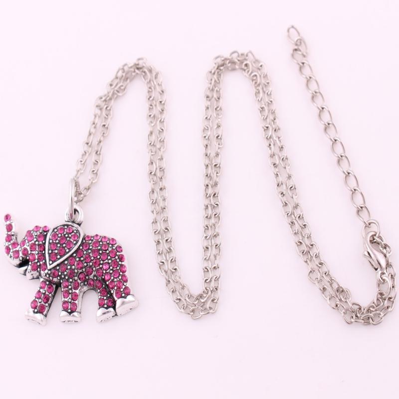 

Pendant Necklaces Arrival Antique Sliver Plated Elephant Link Chain Necklace