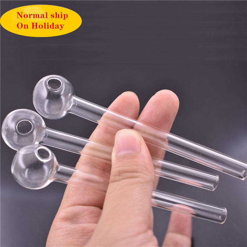 

Bubbler Oil Burner Pipe Mini Smoking Hand Pipes 100mm Thick Glass Pipe Oil nail Pipes