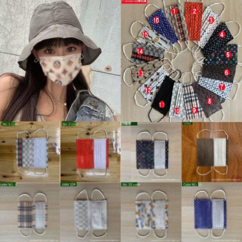 

Cover Disposable Designer Mouth Protection Layer Fashion Brand Sanitary Melt-Blown Non-woven Ear Loop Mask Face 3 Facemask Masks Dcsut