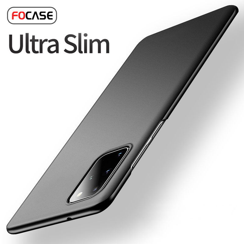 

For Samsung S20 Ultra Slim Matte Case Galaxy S21 S10 S10e S9 S8 S7 S6 Edge Note 20 9 10 Plus Lite FE Cover, Black