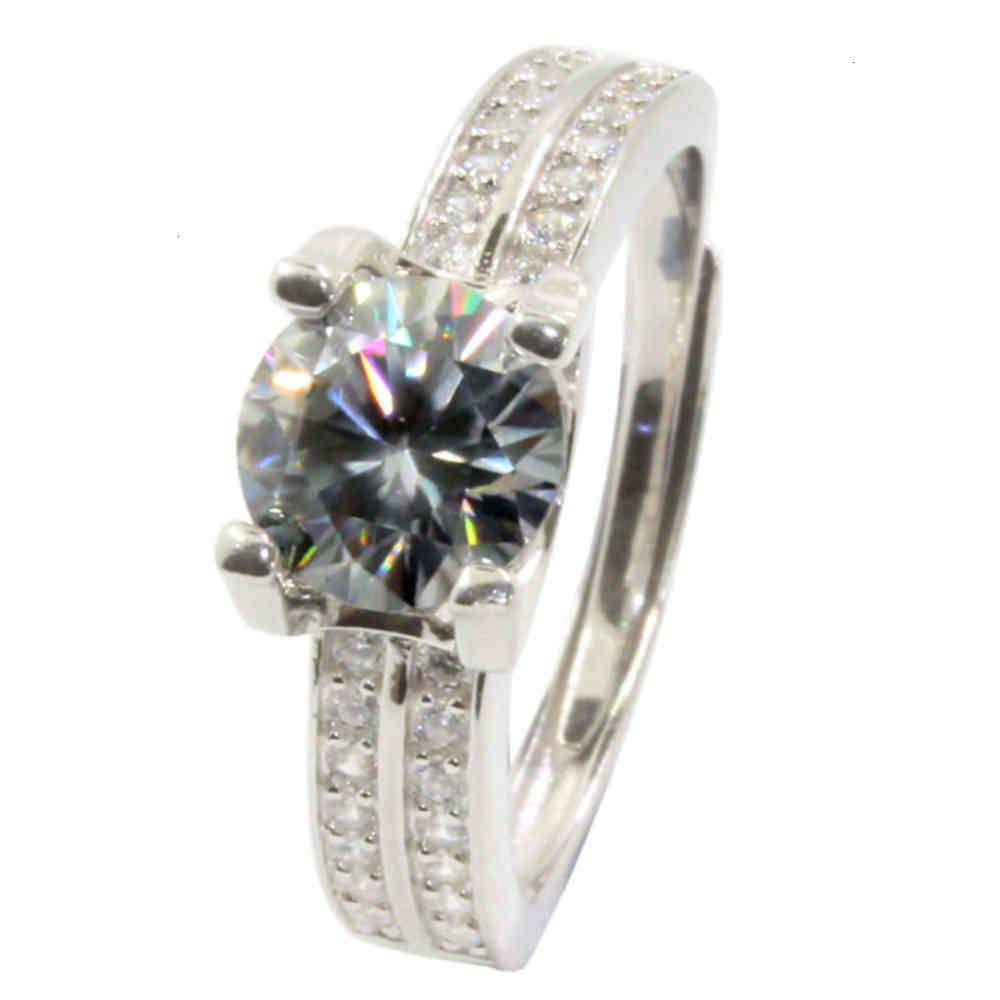 

Colife Jewelry Silver Trouring For Women 2ct 3ct D Color VVS1 Grade Ring 925 engagement, Slivery;golden