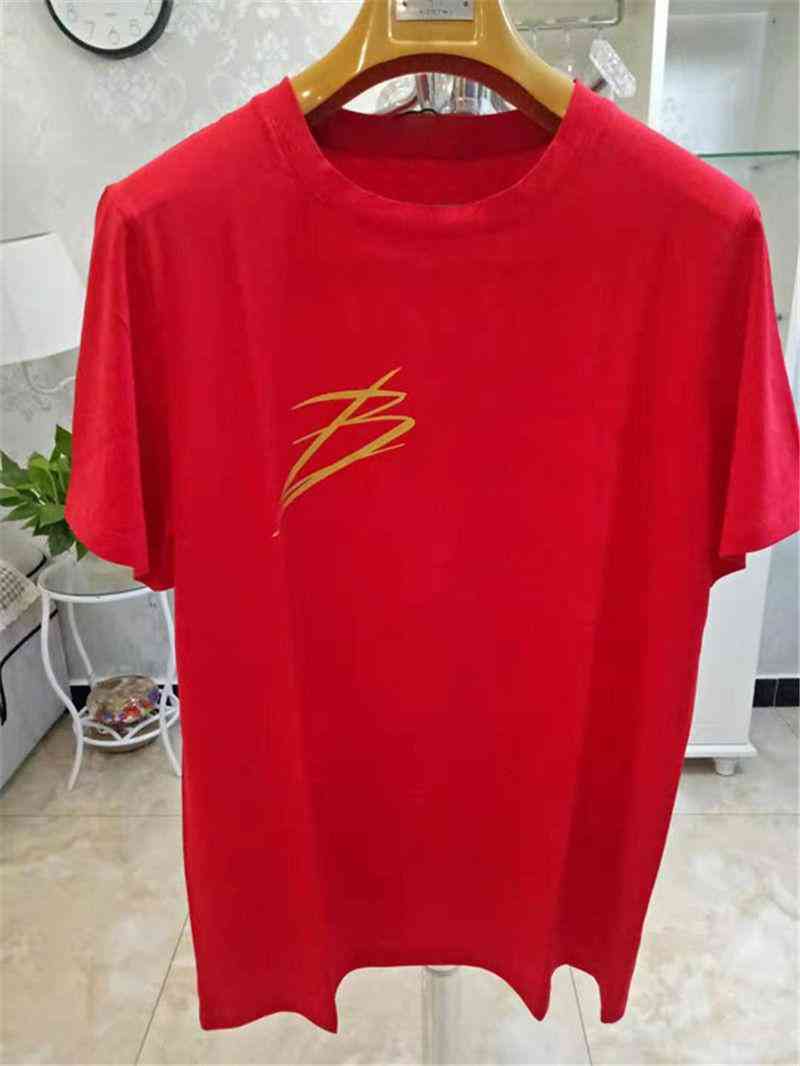 

Letter Men' T-Shirts T-shirt Mens Womens Luxurys Designers Printed T Shirt Fashion Summer Breathable Short Sleeve T-shirts Men Clothing BVTK, 1# packing bag