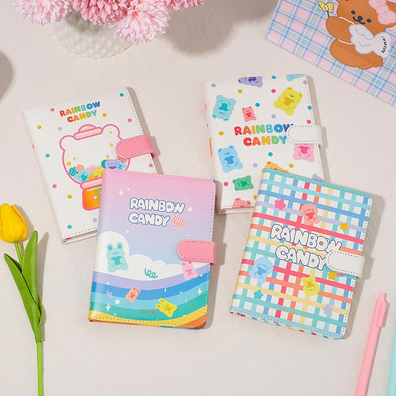 

Card Holders A6 Kawaii Bear Journal Diary Notebook Travel Korean Cartoon Notepad Book For Kids Girl School Stationery